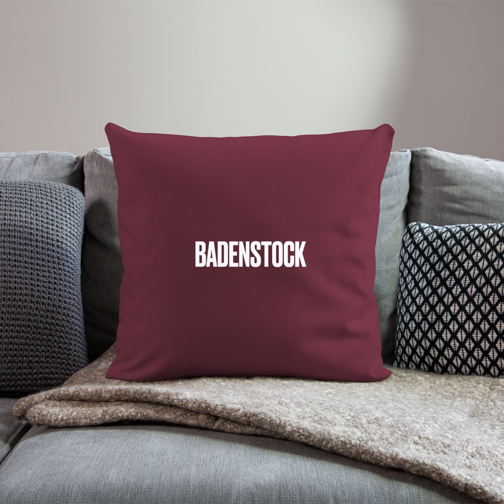 Badenstock Sofa pillow with filling 45cm x 45cm - burgundy