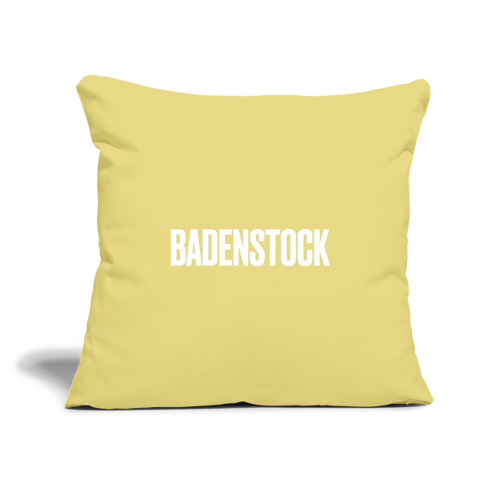 Badenstock Sofa pillow with filling 45cm x 45cm - washed yellow