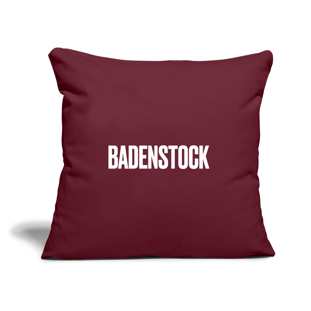 Badenstock Sofa pillow with filling 45cm x 45cm - burgundy