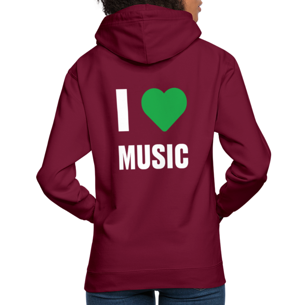 Badenstock - I love music - Unisex Hoodie - bordeaux