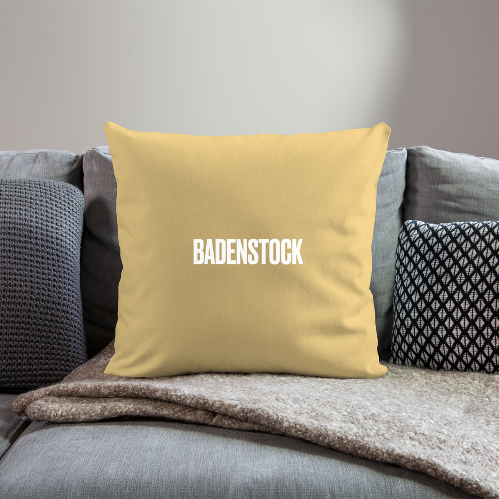 Badenstock Sofa pillow with filling 45cm x 45cm - washed yellow