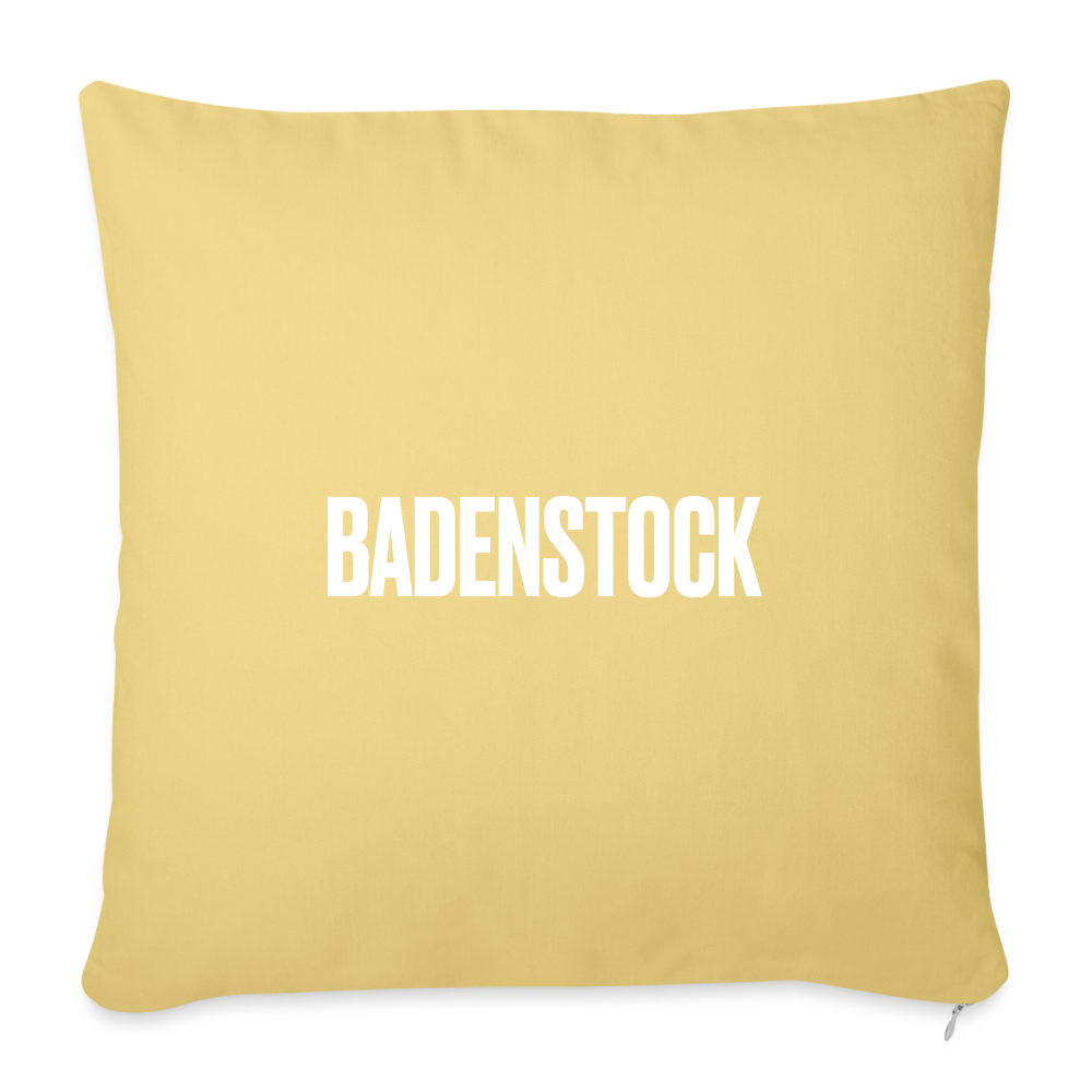 Badenstock Sofa pillow with filling 45cm x 45cm - washed yellow