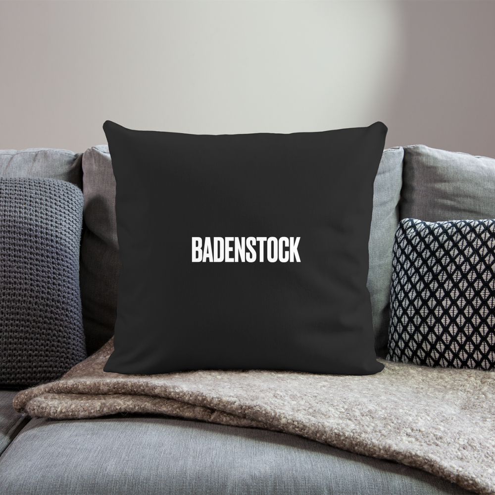 Badenstock Sofa pillow with filling 45cm x 45cm - black