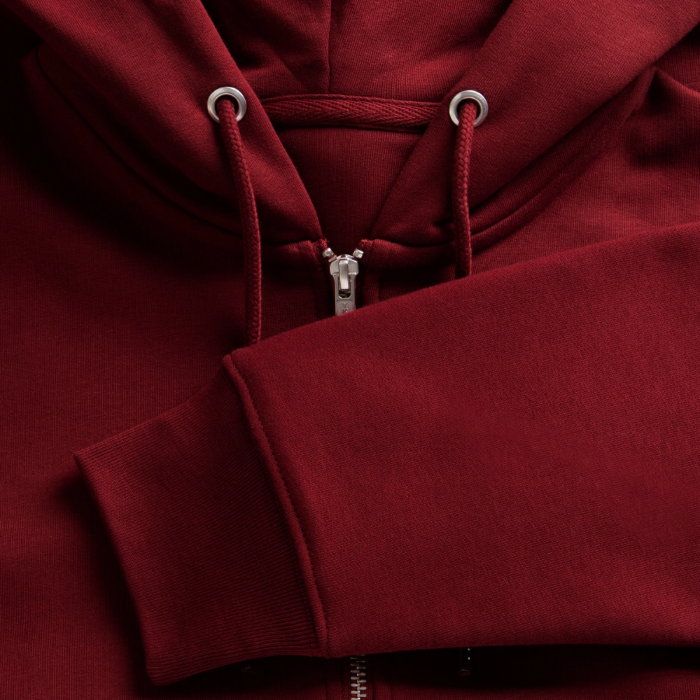 Badenstock Stanley/Stella CULTIVATOR Unisex Organic Hooded Jacket - burgundy