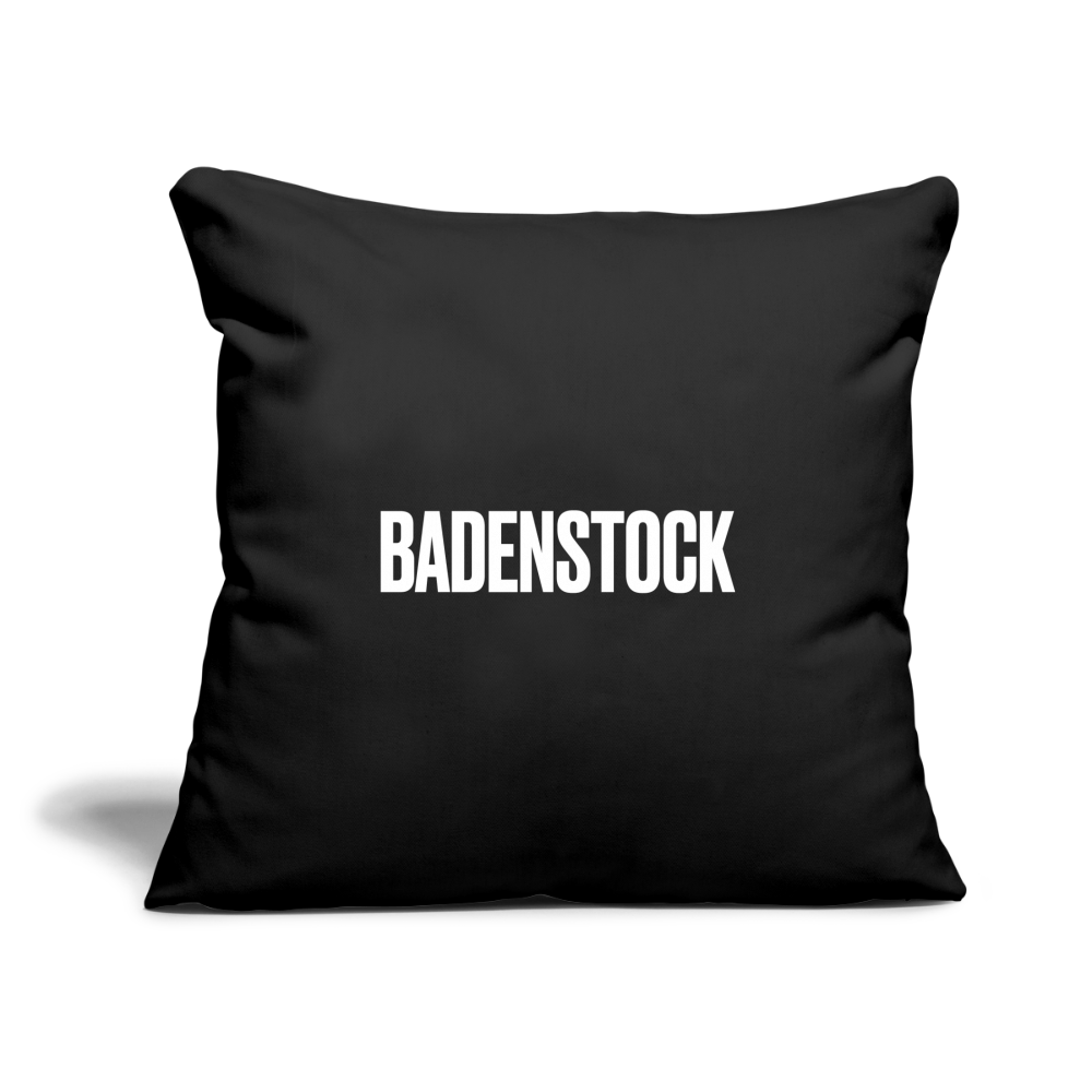Badenstock Sofa pillow with filling 45cm x 45cm - black