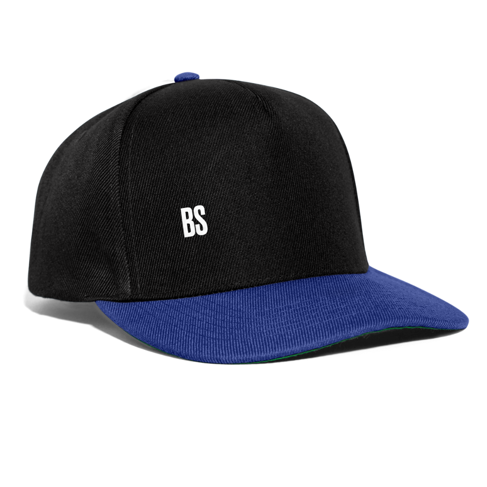 BS Snapback Cap (Small logo) - black/bright royal