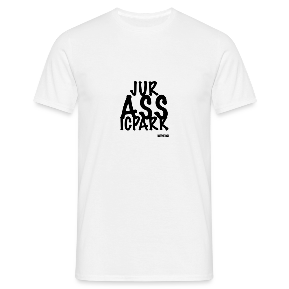Dino Saurus ASS Men's White T-Shirt - white