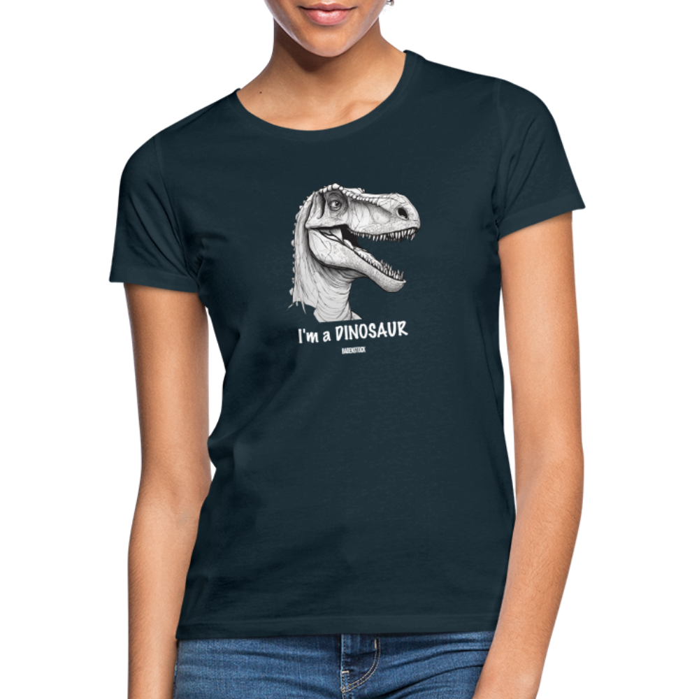 Dino Saurus I'm Women's T-Shirt - navy