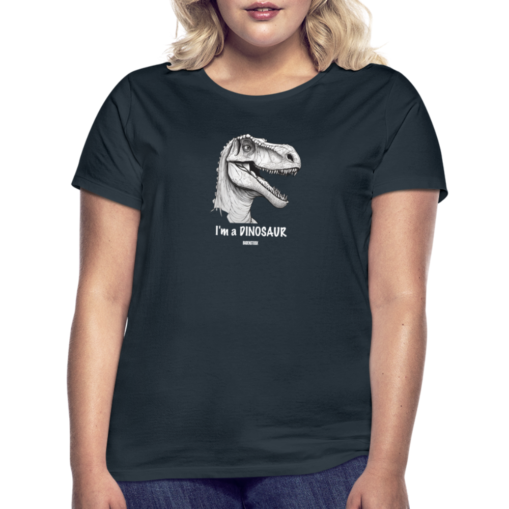 Dino Saurus I'm Women's T-Shirt - navy