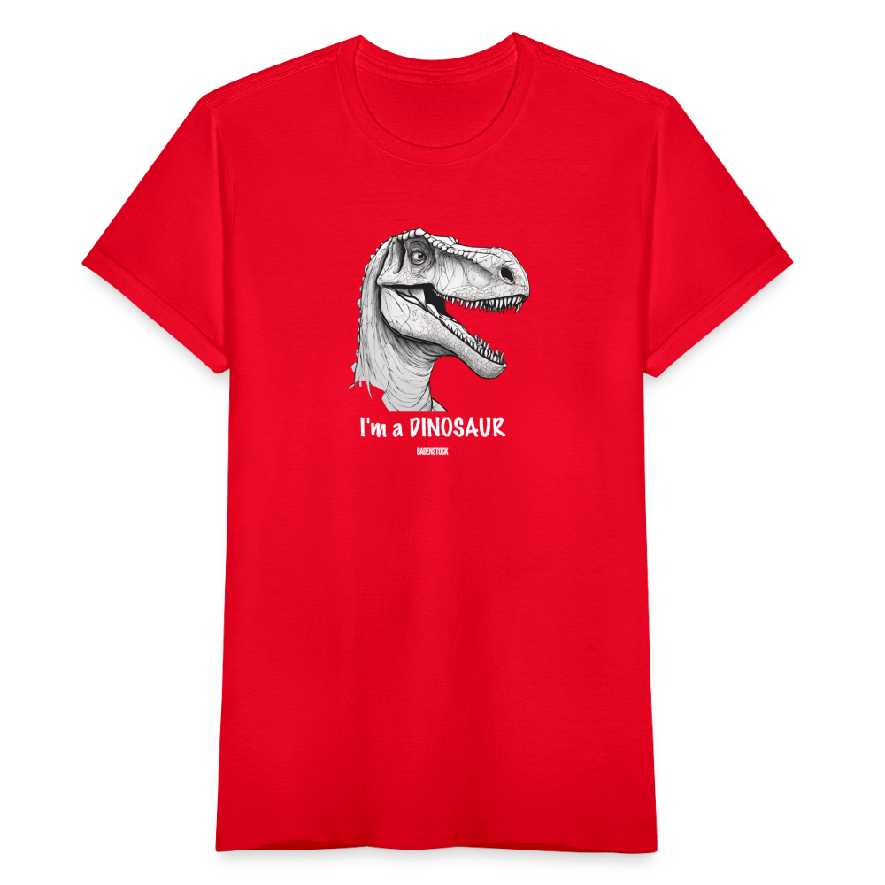 Dino Saurus I'm Women's T-Shirt - red
