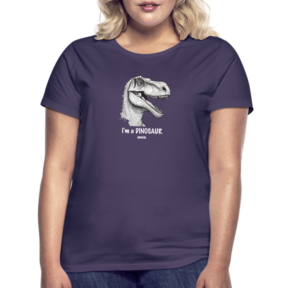 Dino Saurus I'm Women's T-Shirt - dark purple