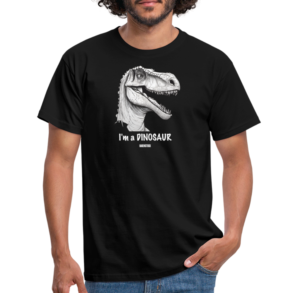 Dino Saurus I'm Men's T-Shirt - black