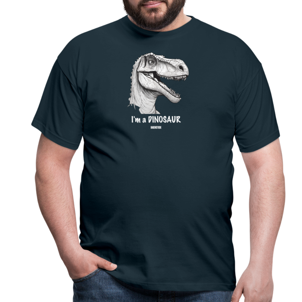Dino Saurus I'm Men's T-Shirt - navy