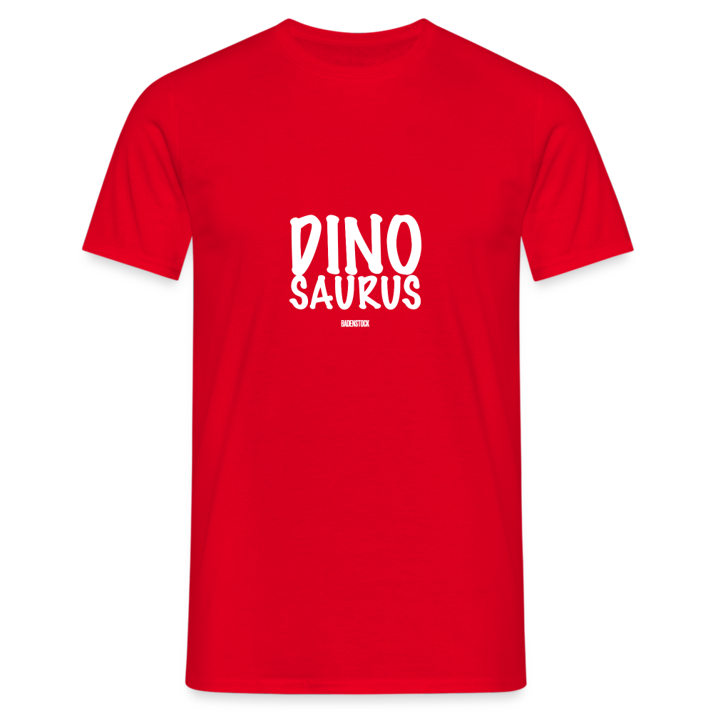 Dino Saurus Men's T-Shirt - red
