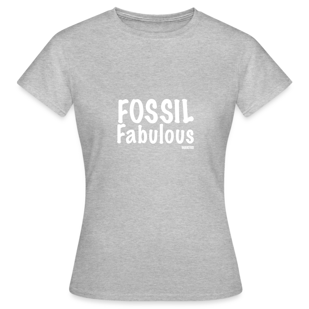 Dino Saurus Fossil Women's T-Shirt - heather grey