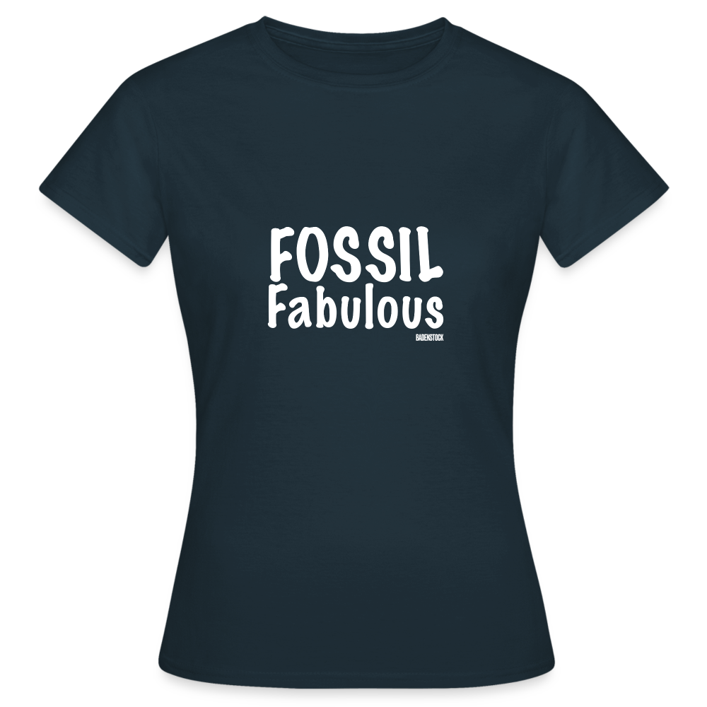 Dino Saurus Fossil Women's T-Shirt - navy