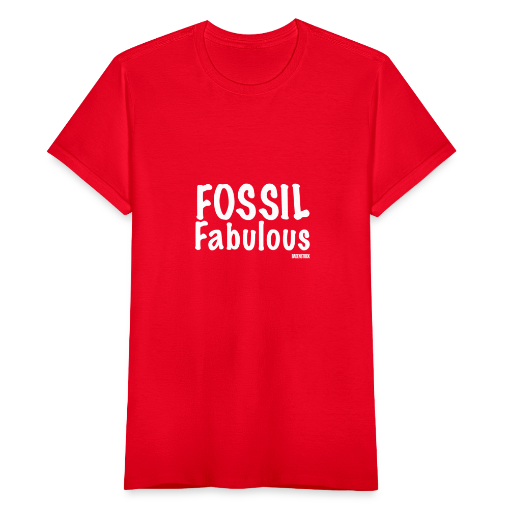 Dino Saurus Fossil Women's T-Shirt - red