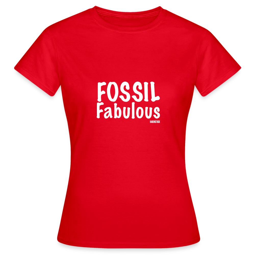 Dino Saurus Fossil Women's T-Shirt - red