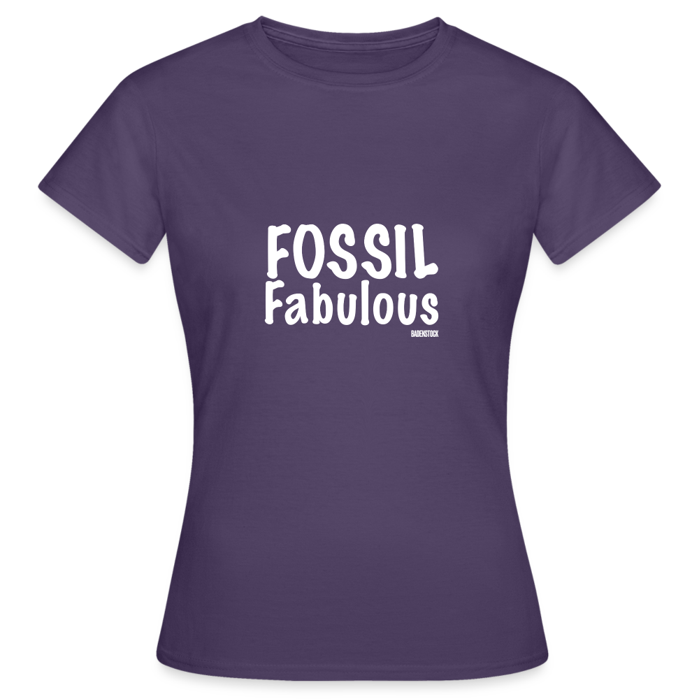Dino Saurus Fossil Women's T-Shirt - dark purple
