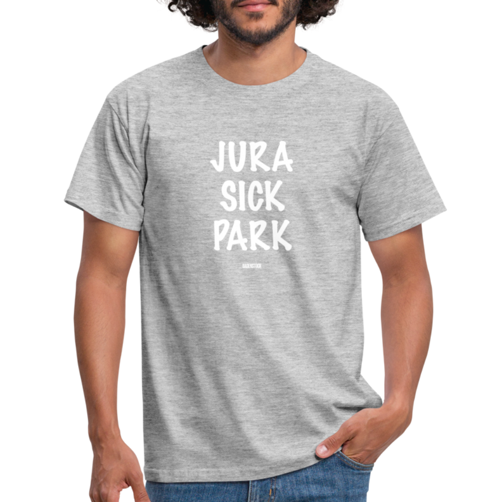 Dino Saurus Jurasick Park Men's T-Shirt - heather grey