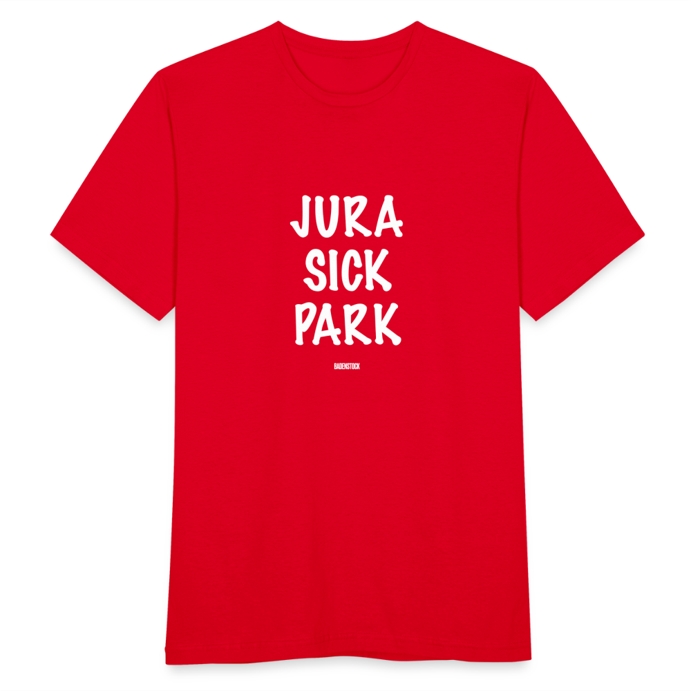 Dino Saurus Jurasick Park Men's T-Shirt - red