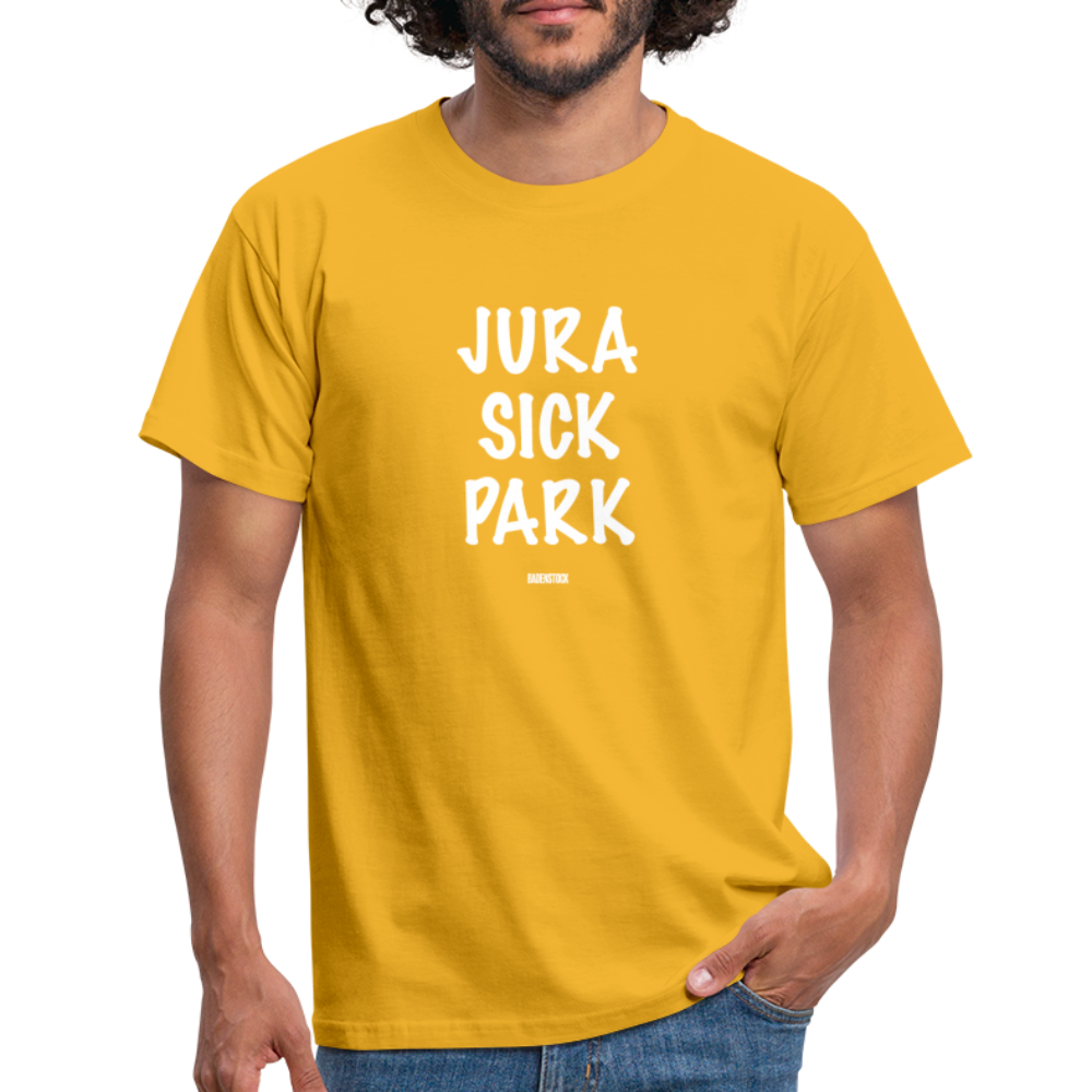 Dino Saurus Jurasick Park Men's T-Shirt - yellow