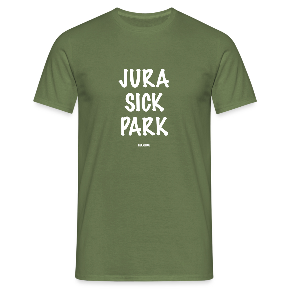 Dino Saurus Jurasick Park Men's T-Shirt - military green