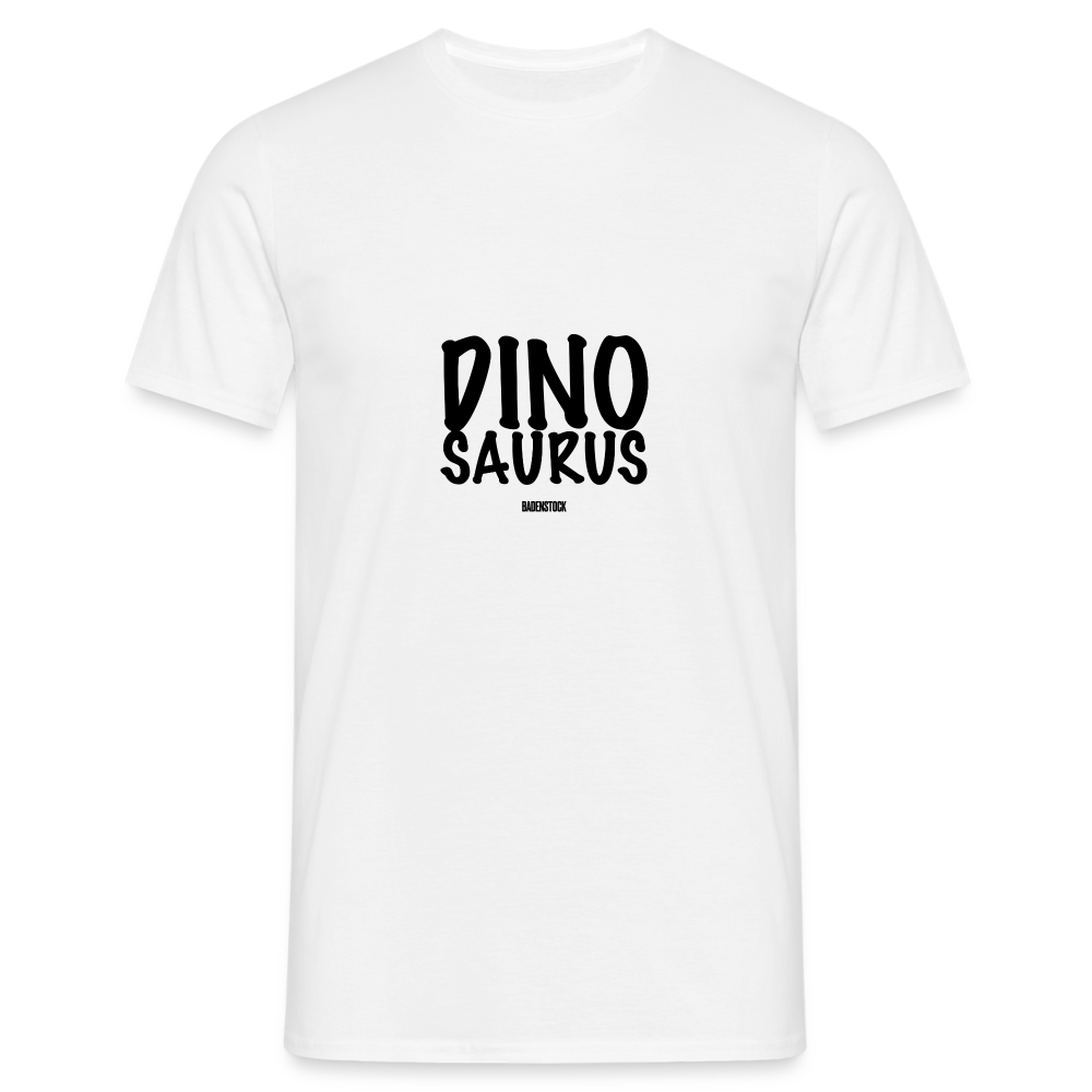 Dino Saurus Men's White T-Shirt - white