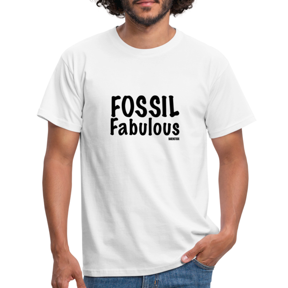 Dino Saurus Fossil Men's White T-Shirt - white