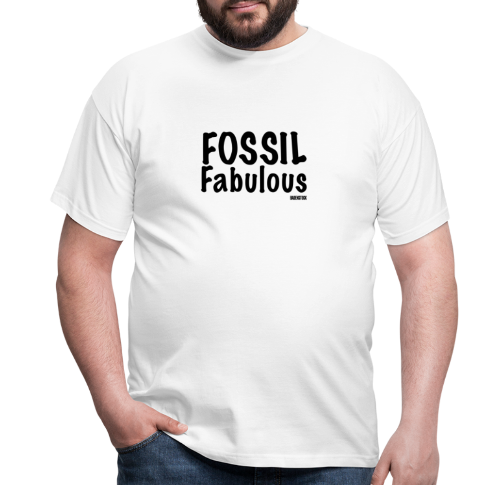 Dino Saurus Fossil Men's White T-Shirt - white