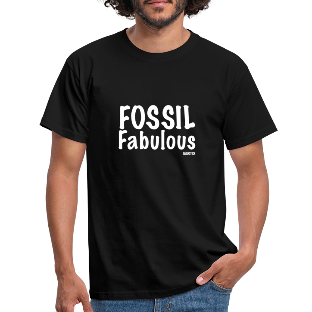 Dino Saurus Fossil Men's T-Shirt - black