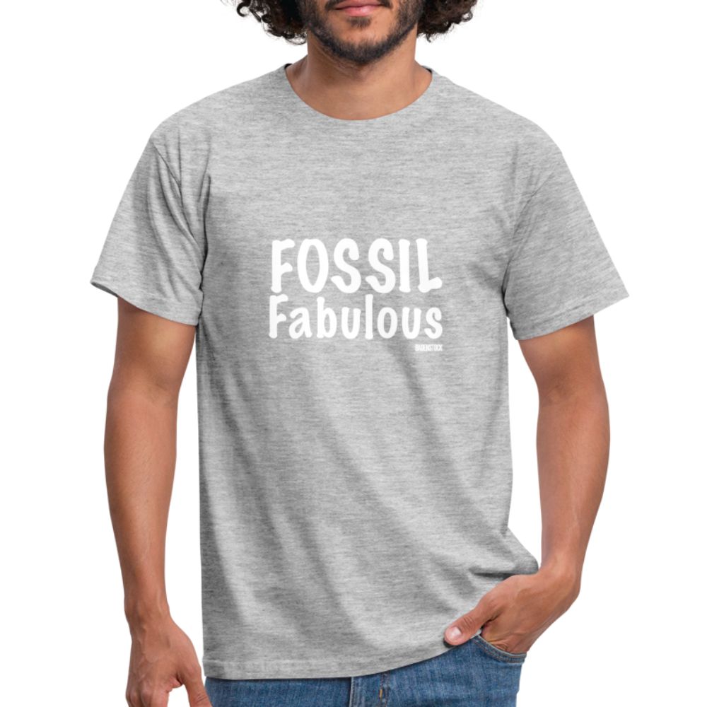 Dino Saurus Fossil Men's T-Shirt - heather grey