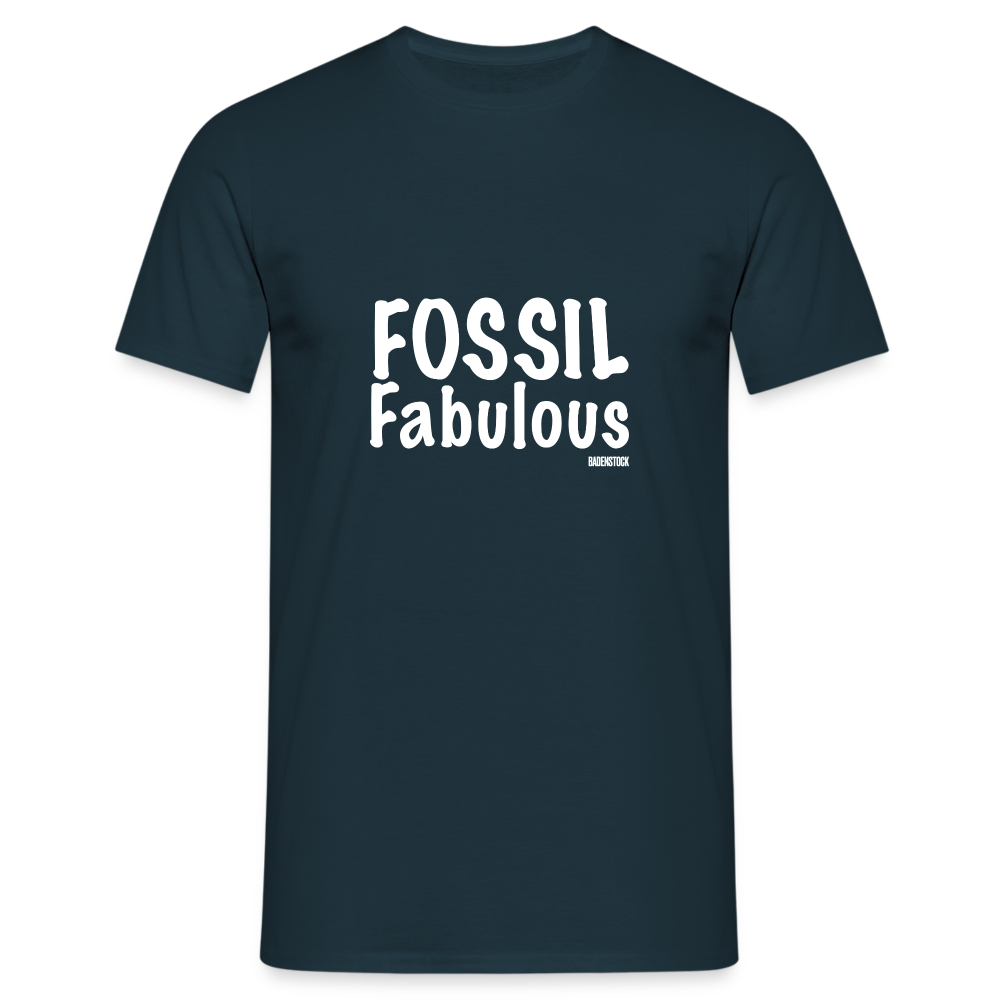 Dino Saurus Fossil Men's T-Shirt - navy