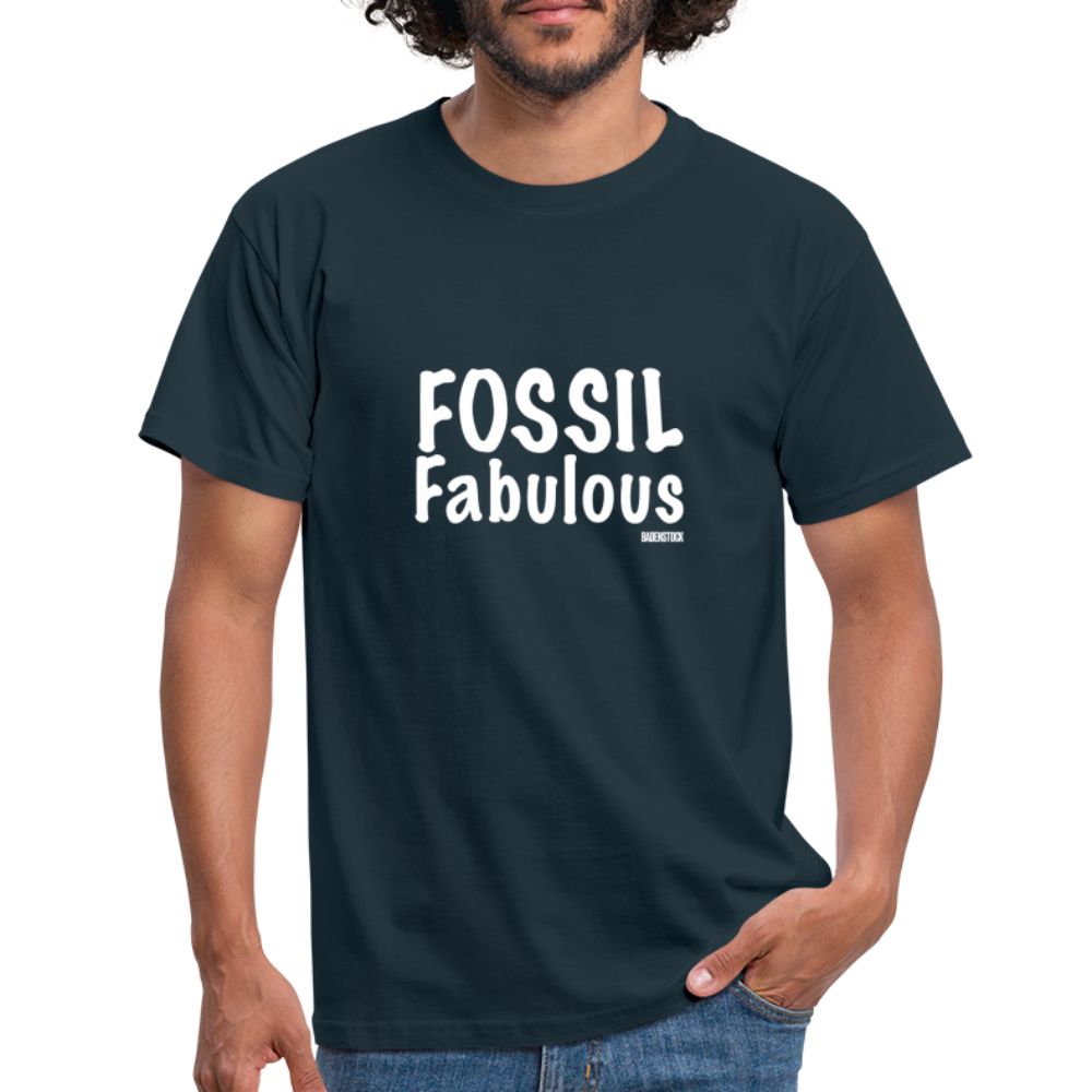 Dino Saurus Fossil Men's T-Shirt - navy