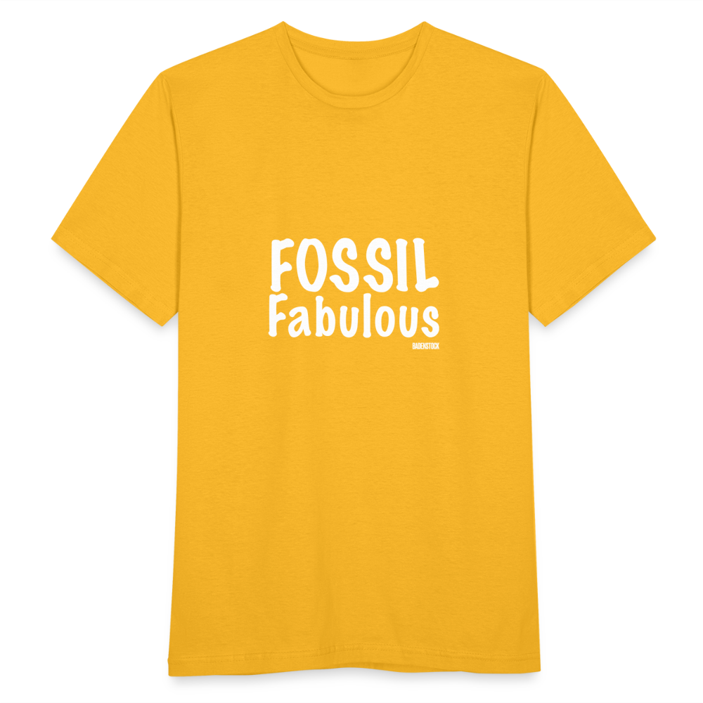 Dino Saurus Fossil Men's T-Shirt - yellow