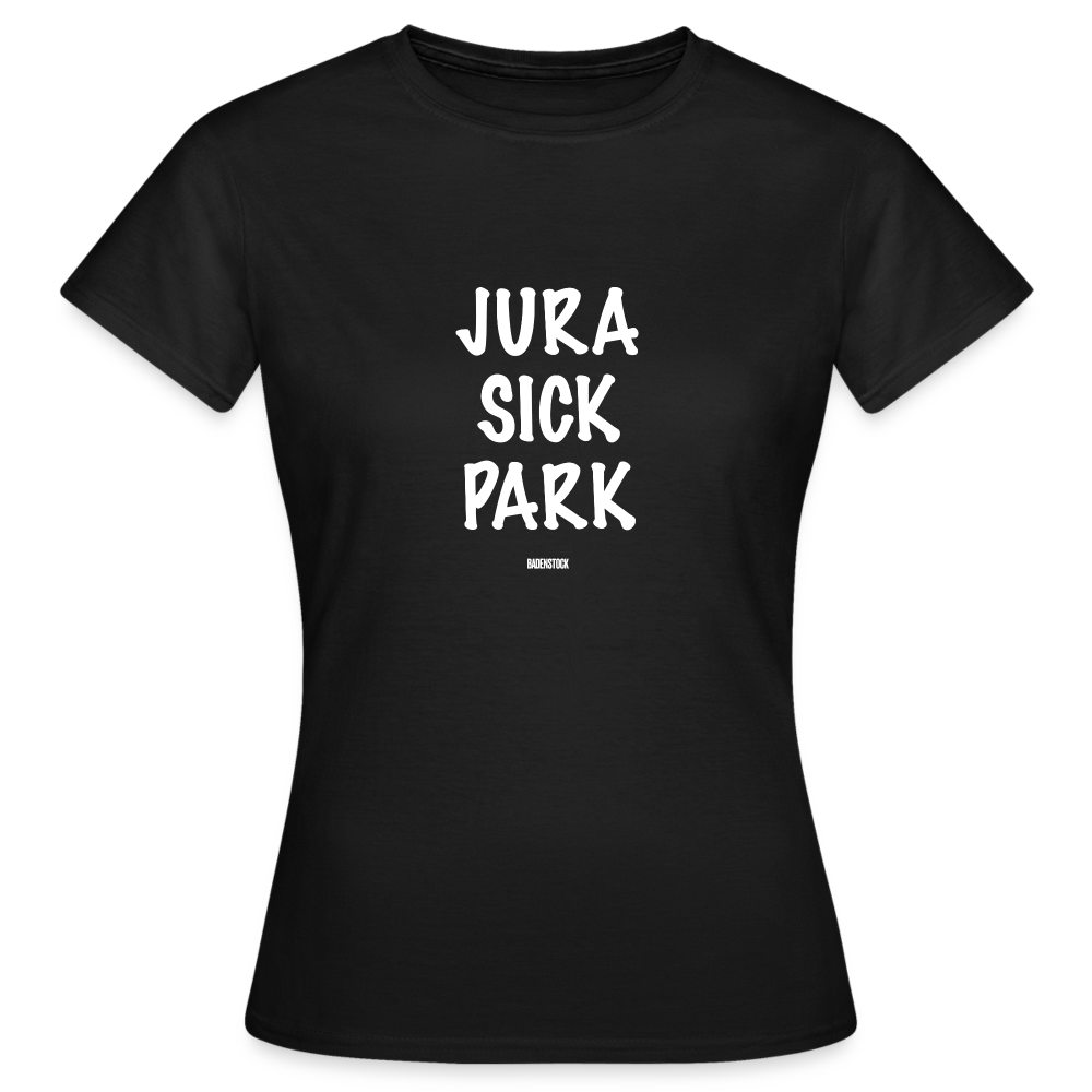 Dino Saurus Jurasick Park Women's T-Shirt - black