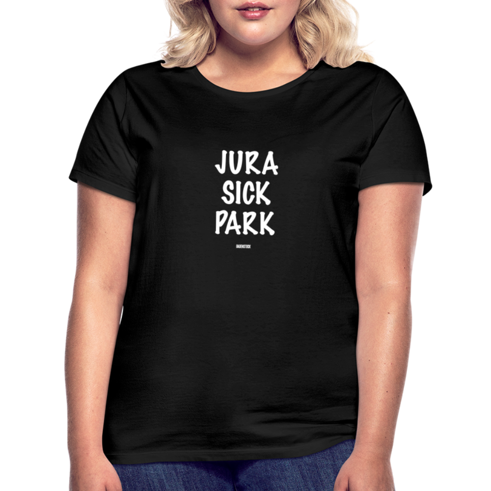 Dino Saurus Jurasick Park Women's T-Shirt - black