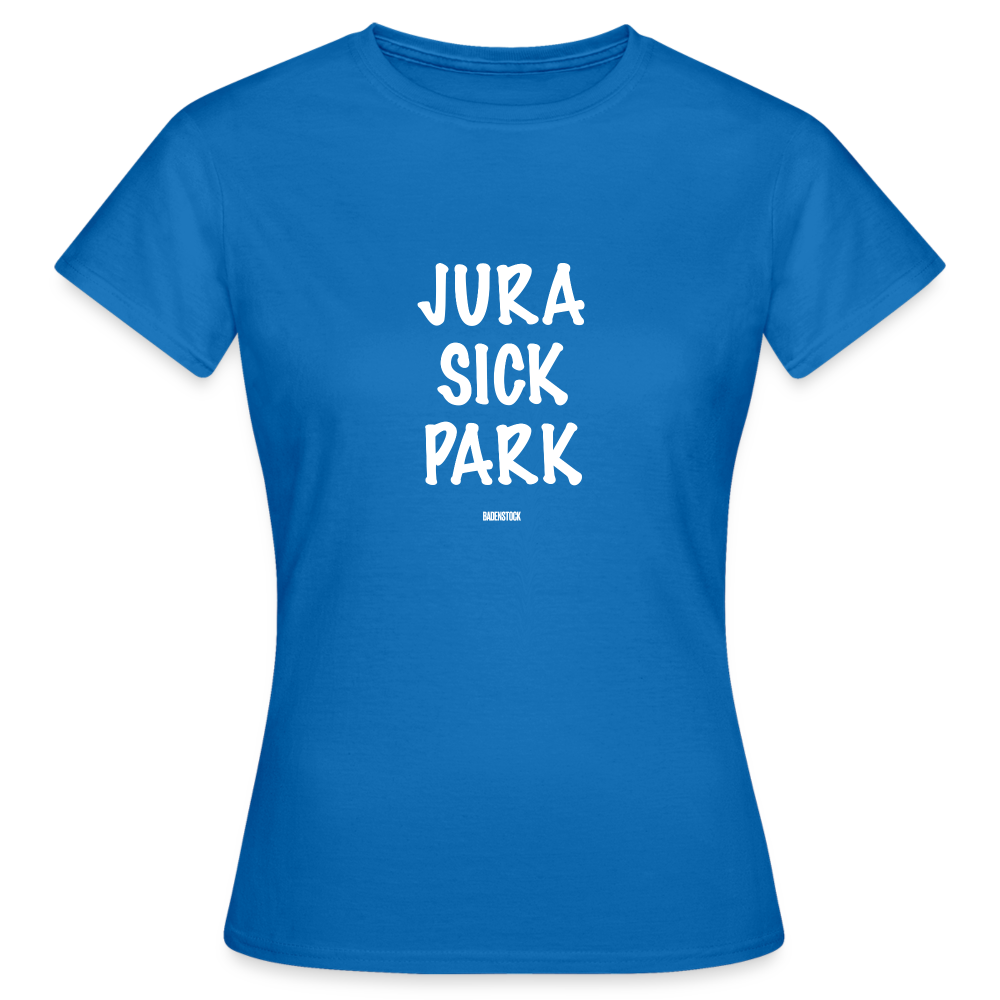 Dino Saurus Jurasick Park Women's T-Shirt - royal blue