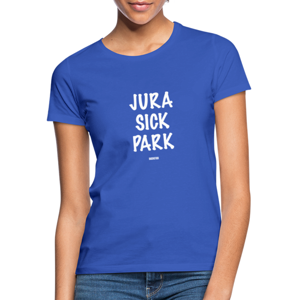 Dino Saurus Jurasick Park Women's T-Shirt - royal blue