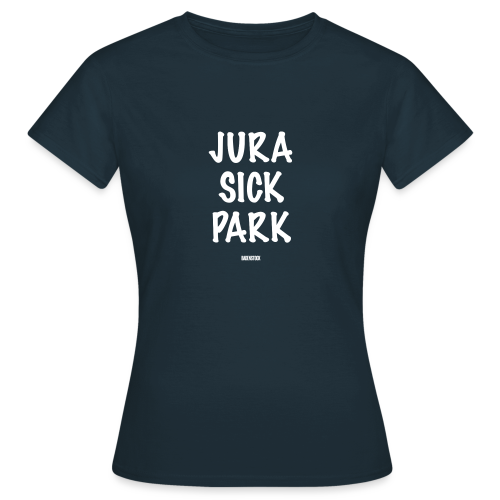 Dino Saurus Jurasick Park Women's T-Shirt - navy