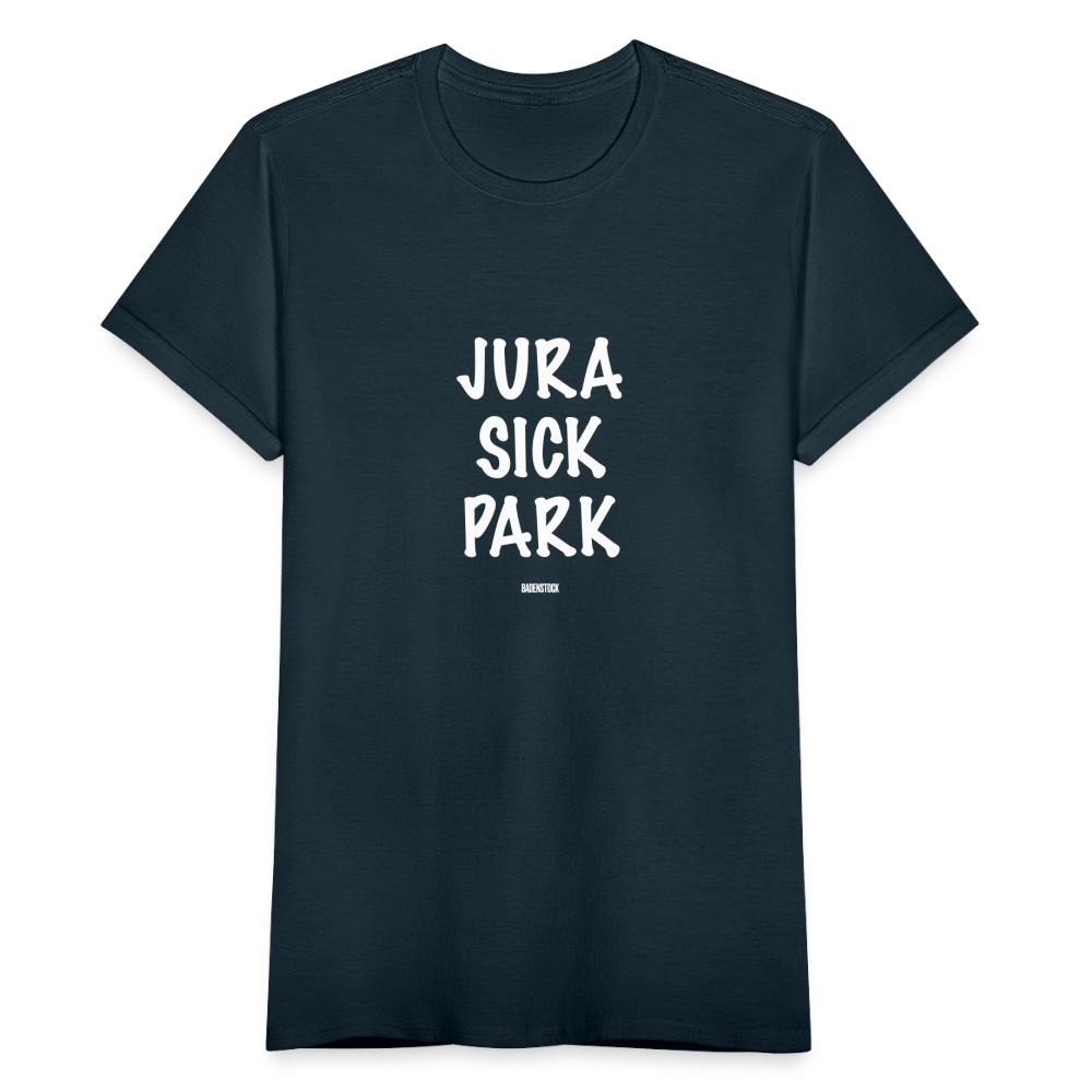 Dino Saurus Jurasick Park Women's T-Shirt - navy