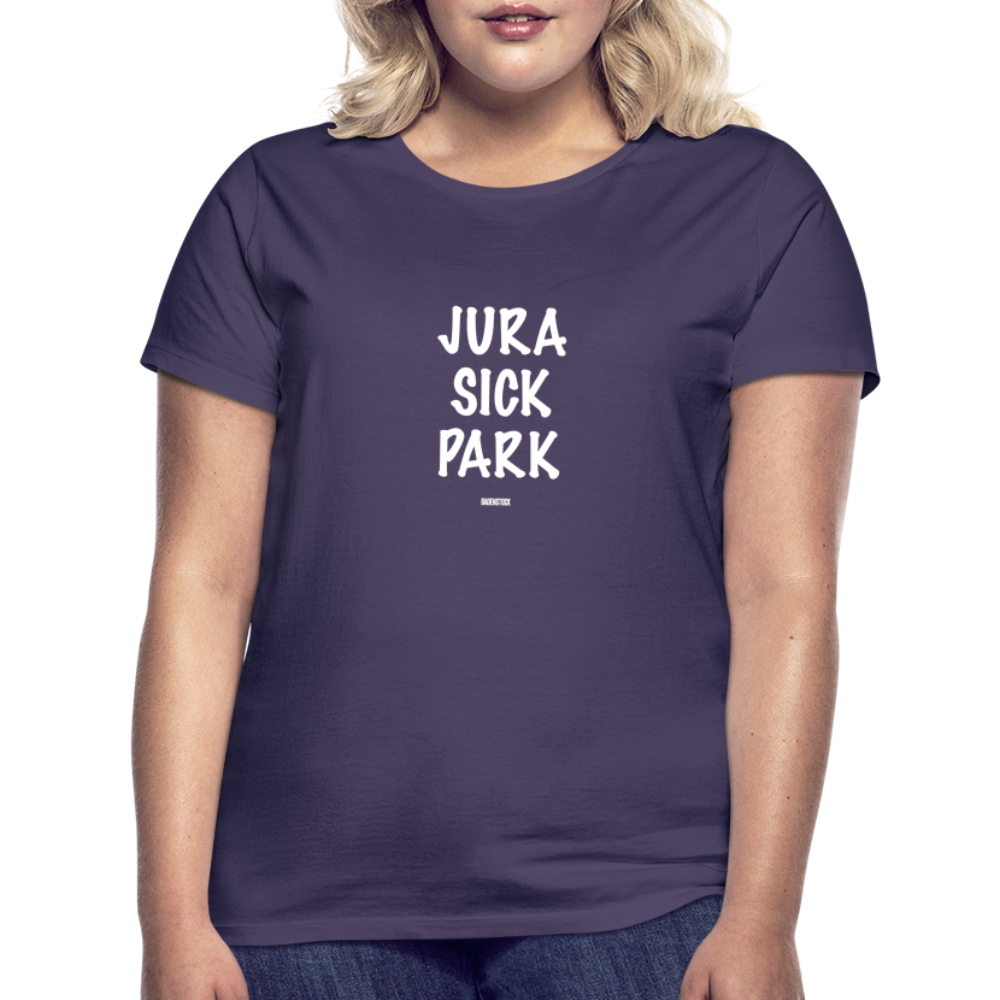 Dino Saurus Jurasick Park Women's T-Shirt - dark purple