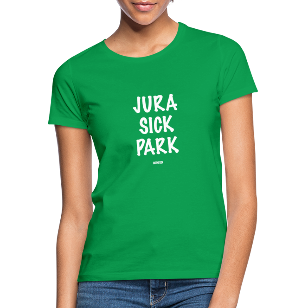 Dino Saurus Jurasick Park Women's T-Shirt - kelly green