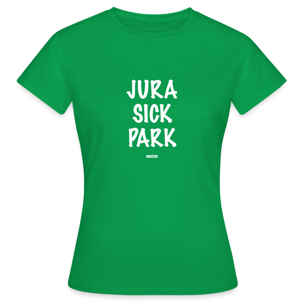 Dino Saurus Jurasick Park Women's T-Shirt - kelly green