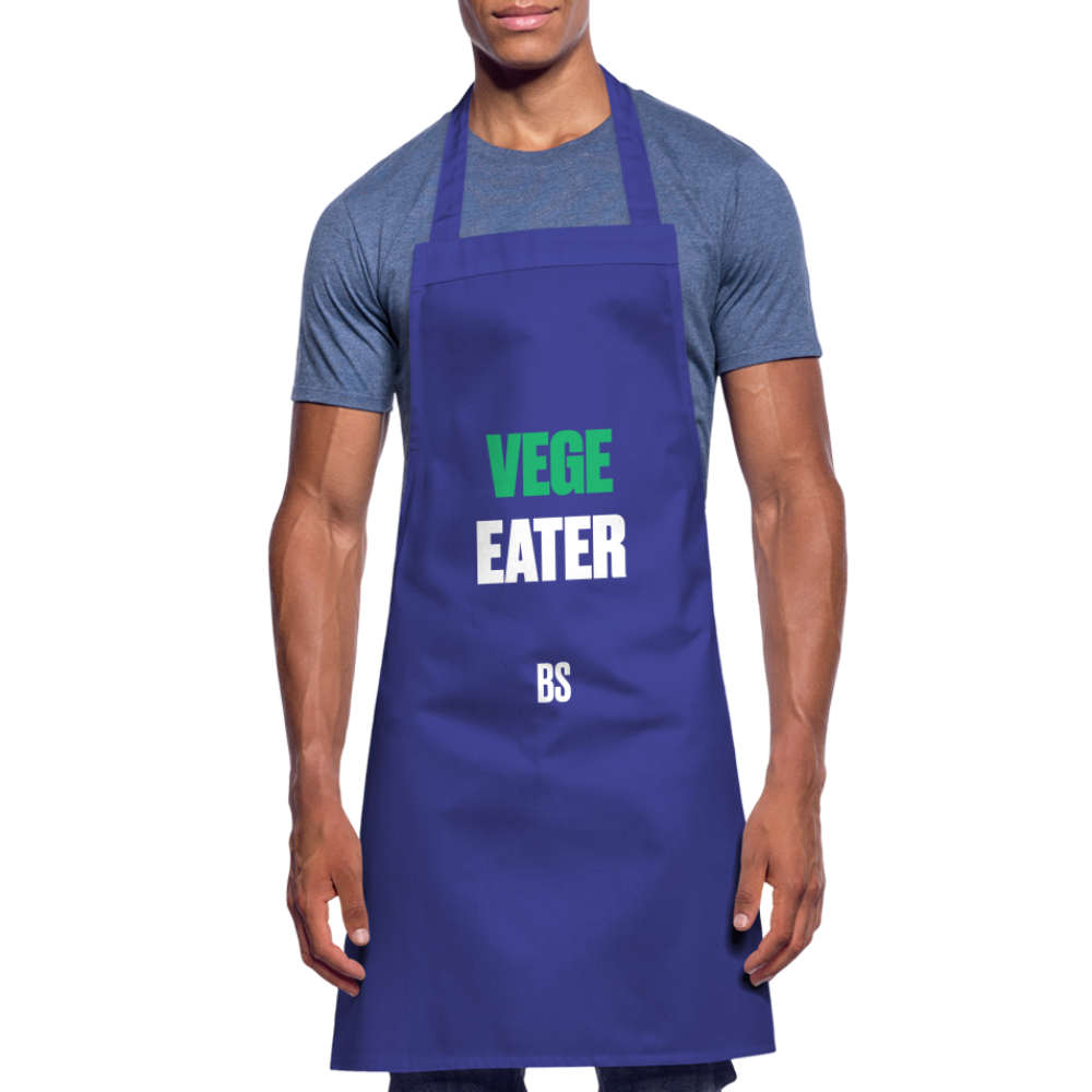 Dino Saurus Vege Cooking Apron - royal blue