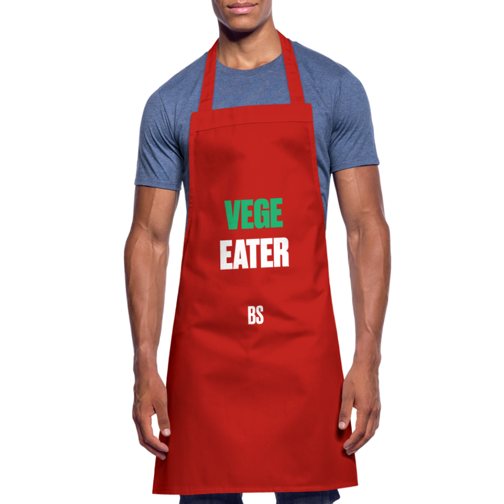 Dino Saurus Vege Cooking Apron - red