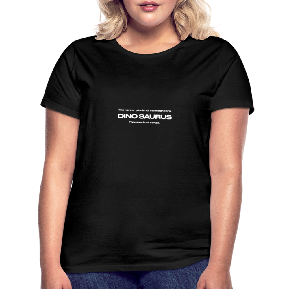 Dino Saurus Horror Women’s T-Shirt - black
