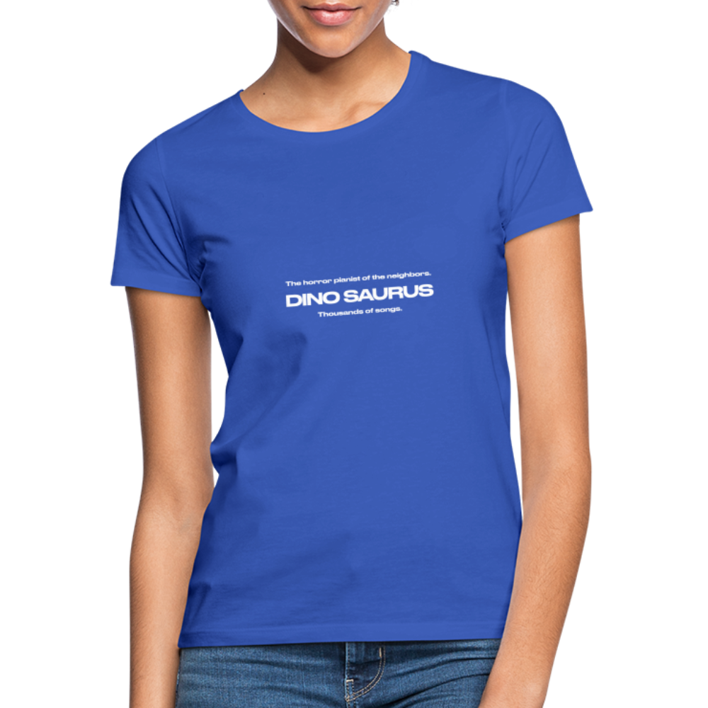 Dino Saurus Horror Women’s T-Shirt - royal blue