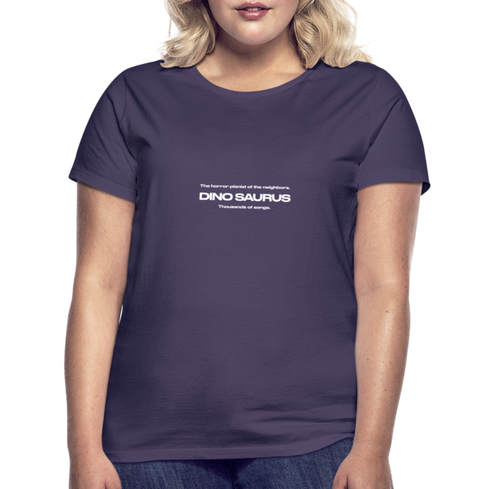 Dino Saurus Horror Women’s T-Shirt - dark purple