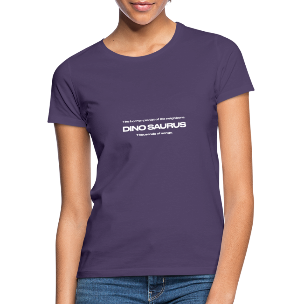 Dino Saurus Horror Women’s T-Shirt - dark purple